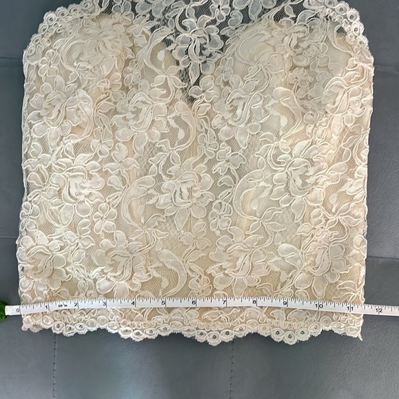 Lace high neck halter neck bridal corset bustier top - Picture 9 of 9